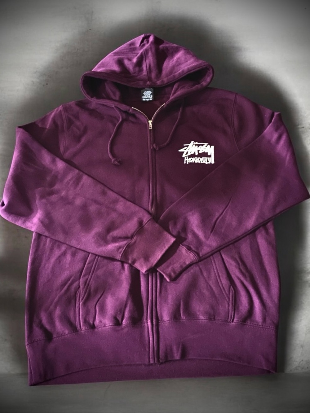 🆕 STUSSY Zip Hooded Sweatshirt stüssy Honolulu discontinued RARE Ube Colorway